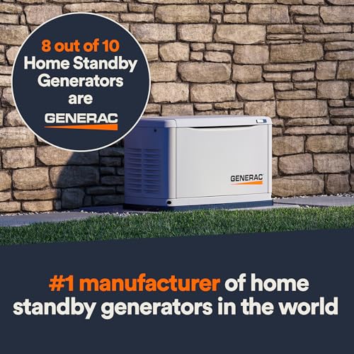Generac 7290 26kW Air Cooled Guardian Series Home Standby Generator - Comprehensive Protection - Smart Controls - Versatile Power - Wi-Fi Connectivity - Real-Time Updates