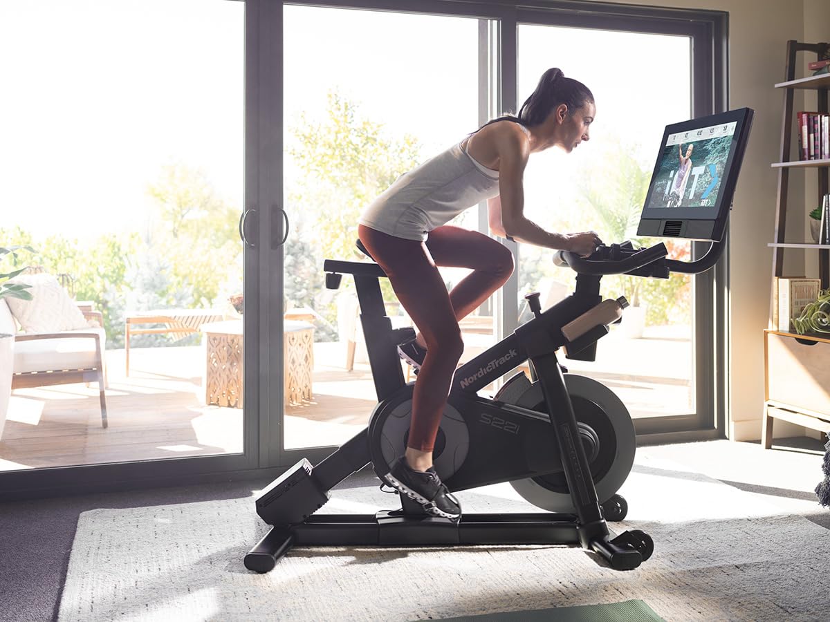 NordicTrack Commercial S22i Studio Cycle with 22” HD Touchscreen,Black