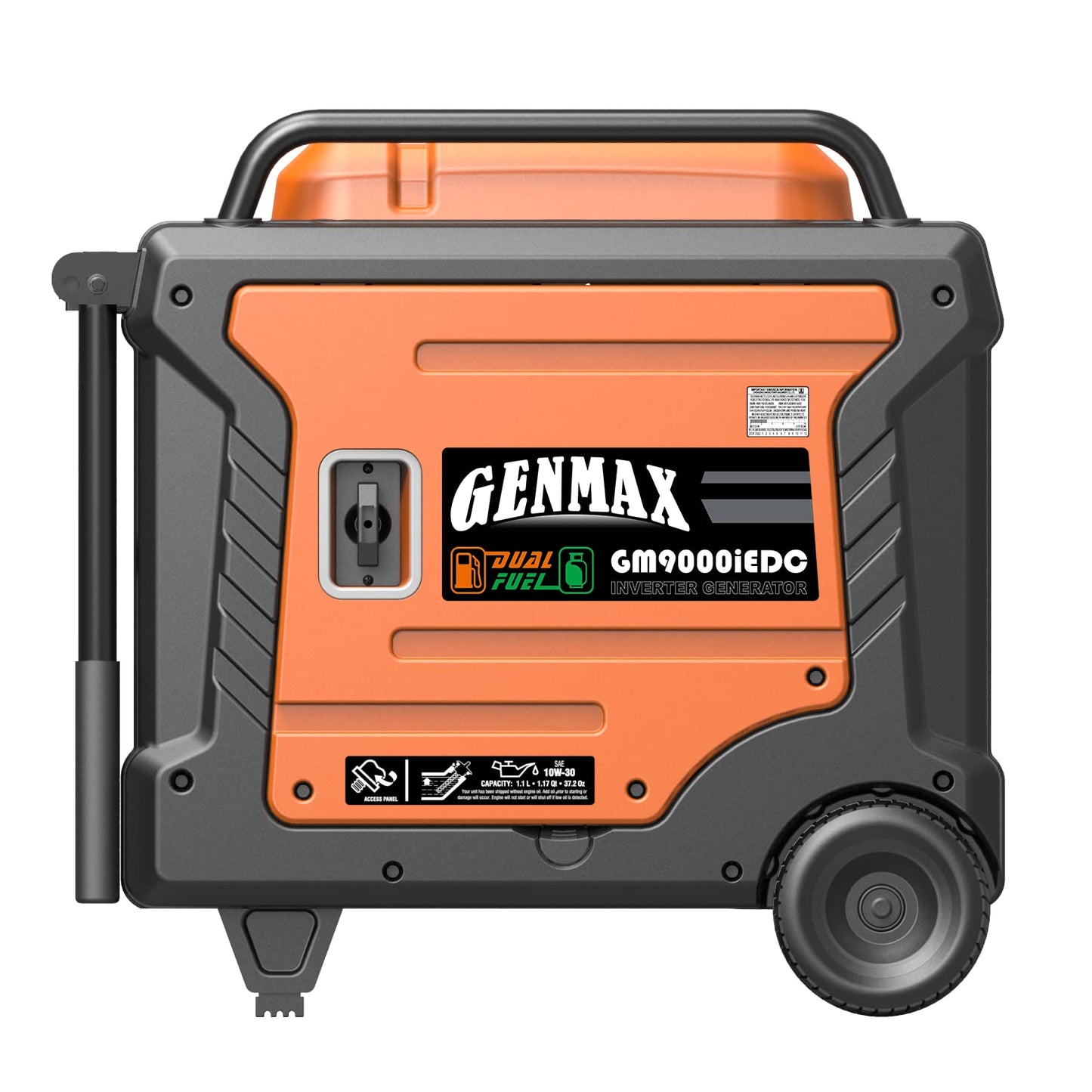 GENMAX Portable Inverter Generator, 9000W Super QuietDual Fuel Portable Engine with Parallel Capability, Remote/Electric Start, Ideal for Home backup power.EPA &CARB Compliant (GM9000iEDC)