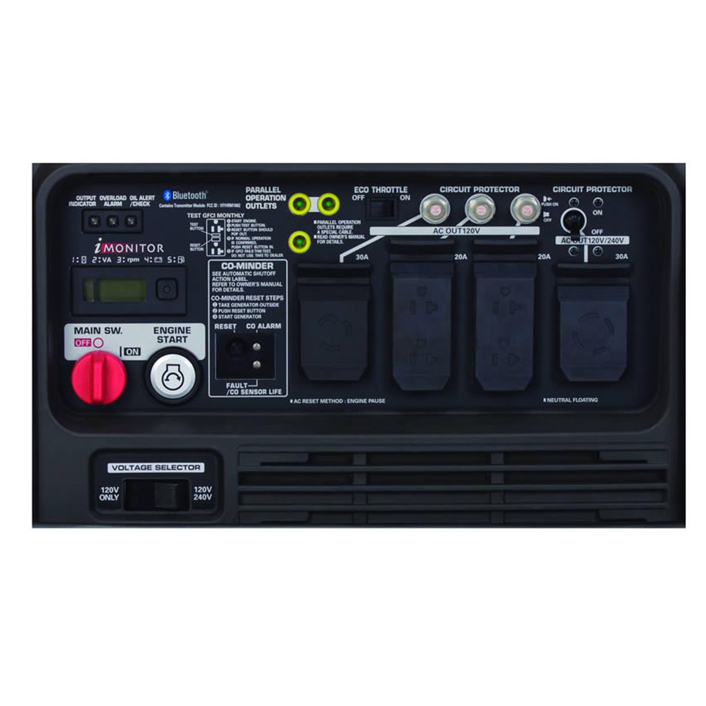 EU7000is 7,000 Watt 120V/240V Portable Gas-Powered Inverter Generator