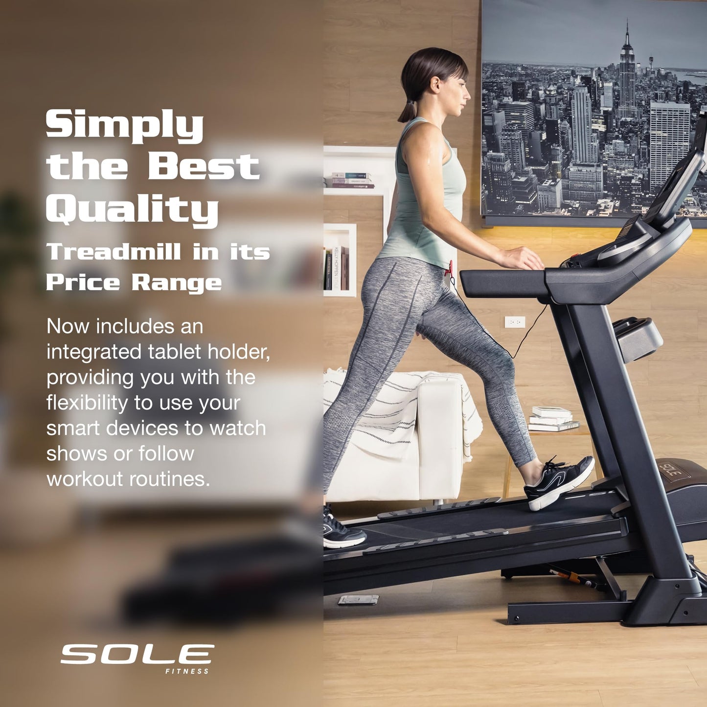 Sole Treadmill F63, Foldable Treadmills for Home Use