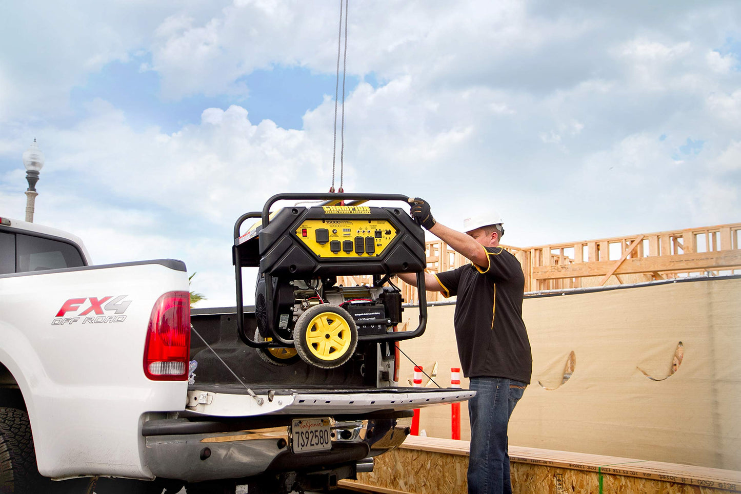 Champion Power Equipment 100111 15,000/12,000-Watt Portable Generator with Electric Start and Lift Hook