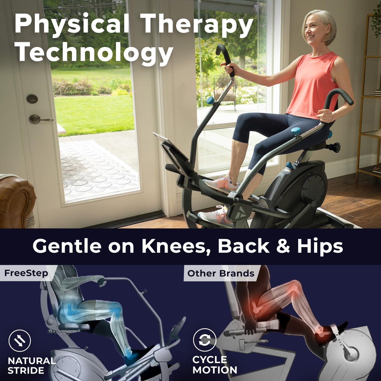 Teeter FreeStep LT1 - Recumbent Cross Trainer and Elliptical (LT1)