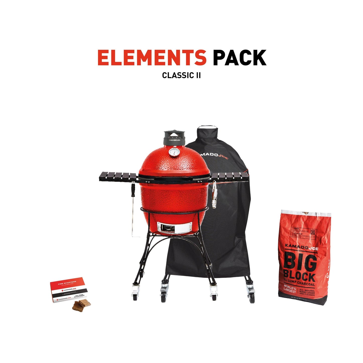 Kamado Joe Classic II BBQ with Elements Pack