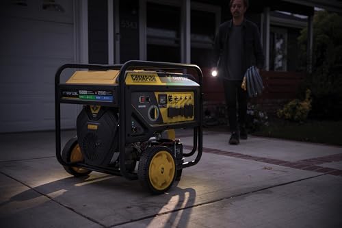 Champion Power Equipment 15,000-Watt Electric Start Tri Fuel Home Backup Portable Generator with CO Shield