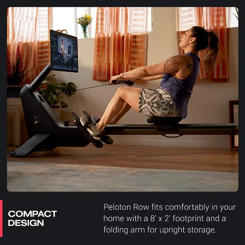 Peloton Row | Rowing Machine with 24” HD, Swiveling Touchscreen