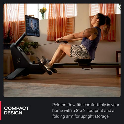 Peloton Row | Rowing Machine with 24” HD, Swiveling Touchscreen