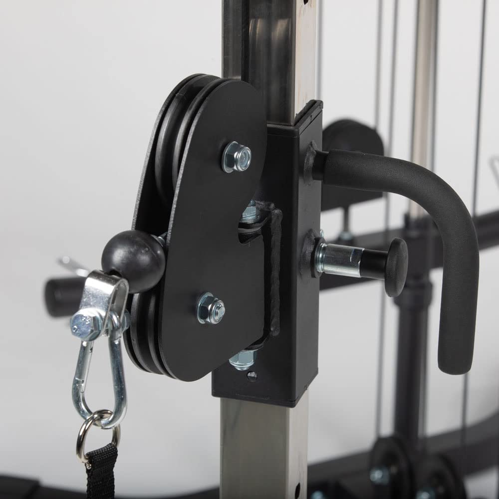 Titan Fitness Plate-Loaded Functional Trainer Cable Crossover Machine, Rated 600 LB Weight Capacity, LAT Tower Low Row Upper Body Specialty Machine