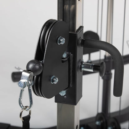 Titan Fitness Plate-Loaded Functional Trainer Cable Crossover Machine, Rated 600 LB Weight Capacity, LAT Tower Low Row Upper Body Specialty Machine