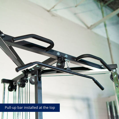 Titan Fitness Plate-Loaded Functional Trainer Cable Crossover Machine, Rated 600 LB Weight Capacity, LAT Tower Low Row Upper Body Specialty Machine
