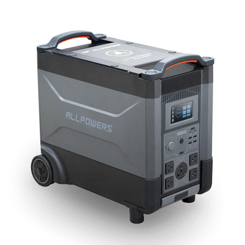 ALLPOWERS R4000 Portable Power Station, 3456Wh LiFePO4 Portable Home Battery, Huge 3600W AC Output x5, 1.2H Fast Charge, UPS Solar Generator For Home Use RV Travel Outdoor Camping