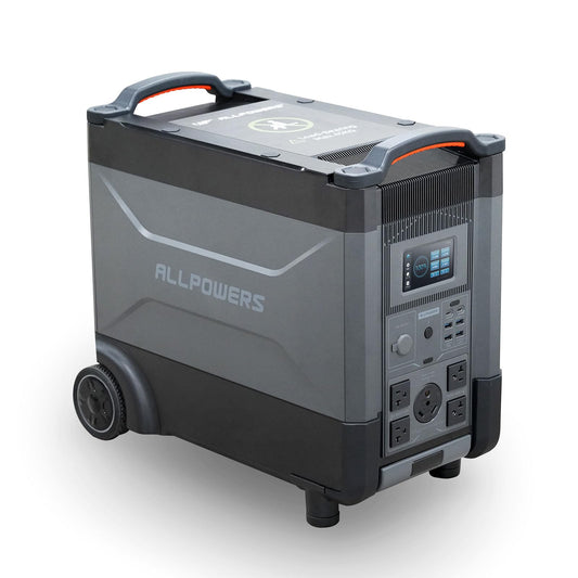 ALLPOWERS R4000 Portable Power Station, 3456Wh LiFePO4 Portable Home Battery, Huge 3600W AC Output x5, 1.2H Fast Charge, UPS Solar Generator For Home Use RV Travel Outdoor Camping