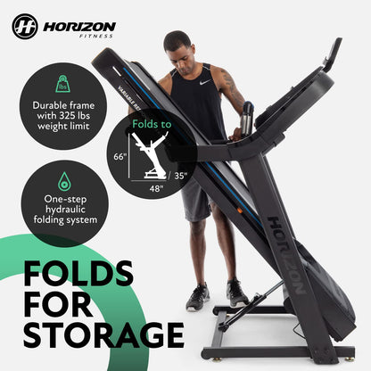 Horizon Fitness 7.0 at Studio Series Smart Treadmill with Bluetooth and Incline