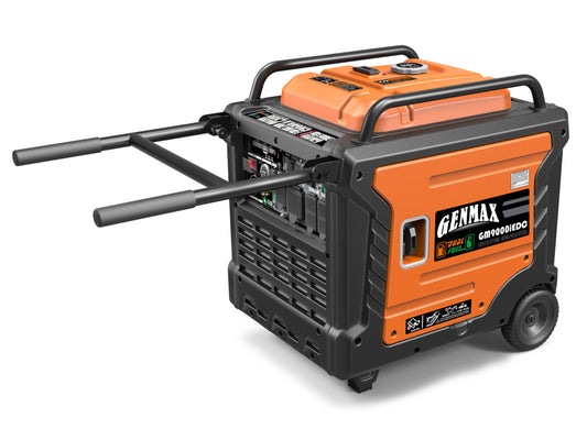 GENMAX Portable Inverter Generator, 9000W Super QuietDual Fuel Portable Engine with Parallel Capability, Remote/Electric Start, Ideal for Home backup power.EPA &CARB Compliant (GM9000iEDC)