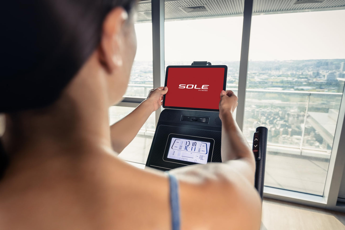 Elliptical Machine: 2023 E25 Elliptical Gym Equipment for Home and Studio, Exercise Equipment with 7.5" LCD Display