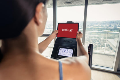 Elliptical Machine: 2023 E25 Elliptical Gym Equipment for Home and Studio, Exercise Equipment with 7.5" LCD Display