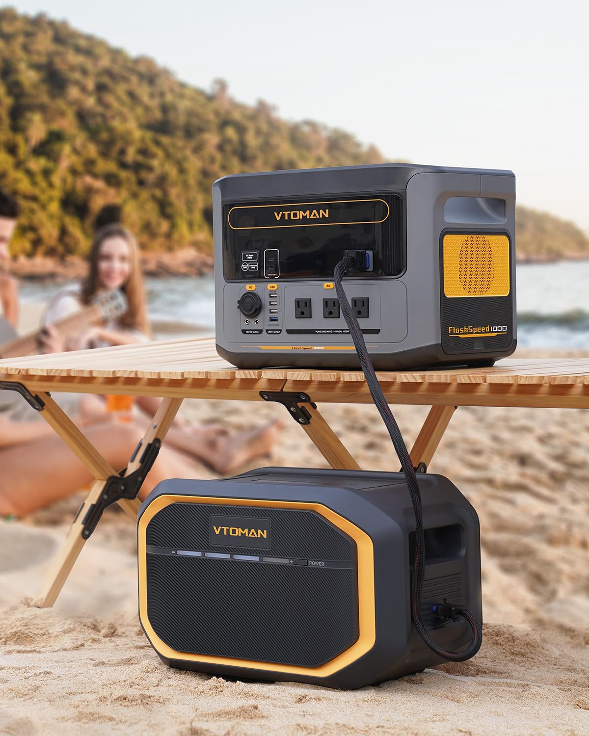 VTOMAN 3096Wh Portable Power Station with Extra Battery, 1500W (3000W Peak) LFP Battery Generator with Up to 12 Outputs, for Home Use, Outdoors, RV, Camping, Hunting, Traveling, Blackout Emergencies