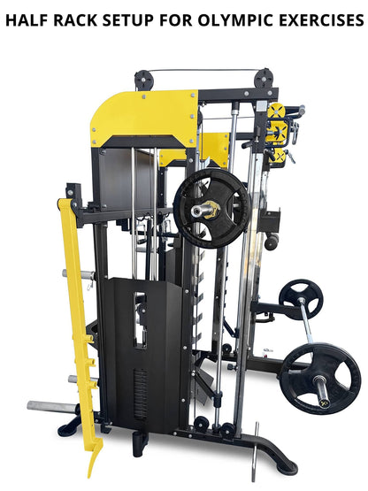 French Fitness FSR90 Functional Trainer Smith & Squat Rack Machine