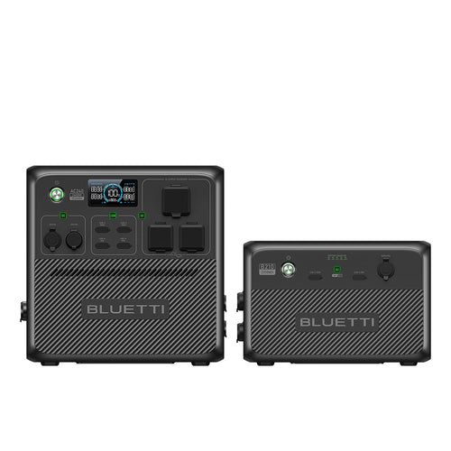 BLUETTI Portable Power Station AC240 and B210 External Battery, Expand to 3686Wh LiFePO4 Battery Backup w/ 3 2400W AC Outlets, IP65 Water Resistant Solar Generator, Home Backup Power for Camping, RV