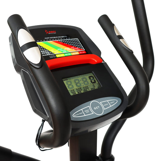Sunny Health & Fitness Power Stride SMART Elliptical Machine Trainer with 16-Level Magnetic Resistance, Advanced Flywheel and Exclusive SunnyFit® App Enhanced Bluetooth Connectivity - SF-E321005