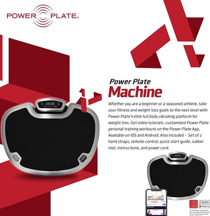 Power Plate Move Vibrating Exercise Platform, Increase Core Strength, Improve Balance and Stability, Black