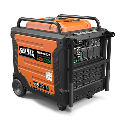 GENMAX Portable Inverter Generator, 9000W Super QuietDual Fuel Portable Engine with Parallel Capability, Remote/Electric Start, Ideal for Home backup power.EPA &CARB Compliant (GM9000iEDC)