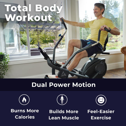 Teeter FreeStep LT3 - Recumbent Cross Trainer and Elliptical (LT3 + Mat + Gel Seat Bundle)