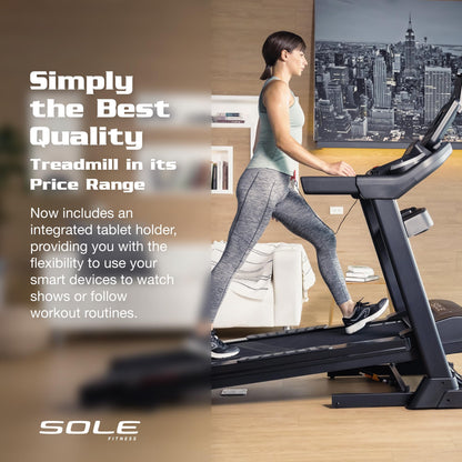 Sole Treadmill F63, Foldable Treadmills for Home Use