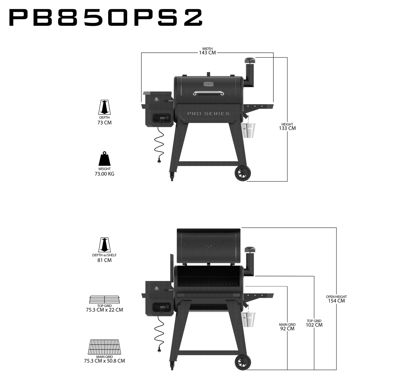 Pit Boss Pro Series 850 WiFi Pellet Grill