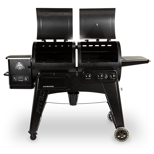 Pit Boss Navigator 1230CN Combo Pellet Gas BBQ Grill with WiFi Upgrade Controller