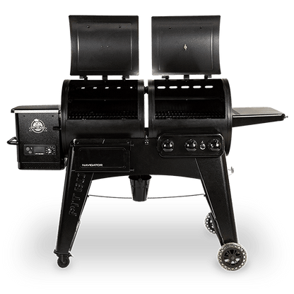 Pit Boss Navigator 1230CN Combo Pellet Gas BBQ Grill with WiFi Upgrade Controller