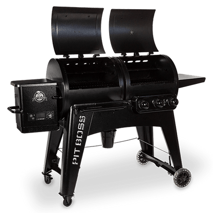 Pit Boss Navigator 1230CN Combo Pellet Gas BBQ Grill with WiFi Upgrade Controller