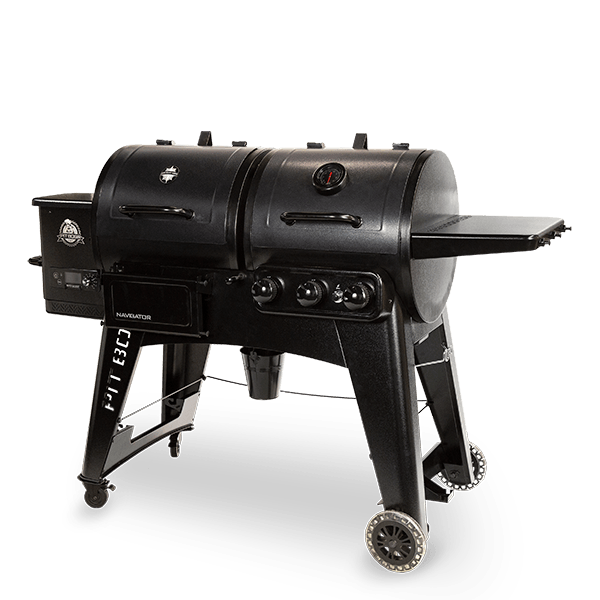 Pit Boss Navigator 1230CN Combo Pellet Gas BBQ Grill with WiFi Upgrade Controller