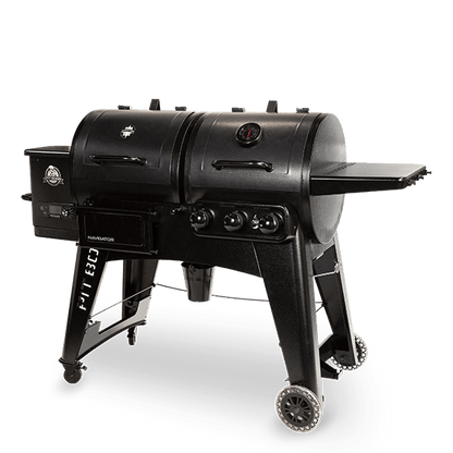 Pit Boss Navigator 1230CN Combo Pellet Gas BBQ Grill with WiFi Upgrade Controller