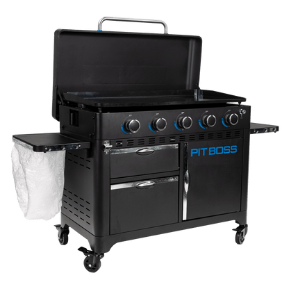 Pit Boss 5 Burner Ultimate Plancha Griddle PB5BGD2 with Cover and Tool Set