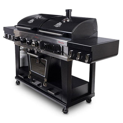 Pit Boss Memphis Ultimate Smoking BBQ Grill with Cover + Cast Iron Cookware