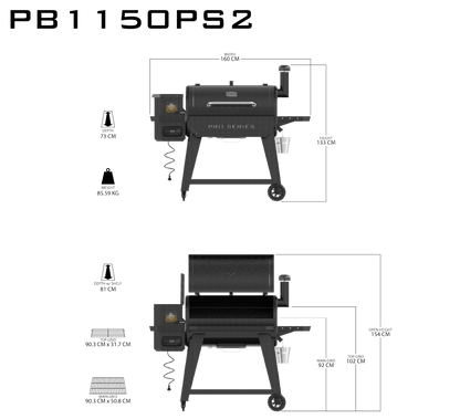 Pit Boss Pro Series 1150 WiFi Pellet Grill
